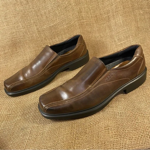 Ecco | Shoes | Ecco Shoes Slipon Brown Leather Mens Size 3  display picture 2